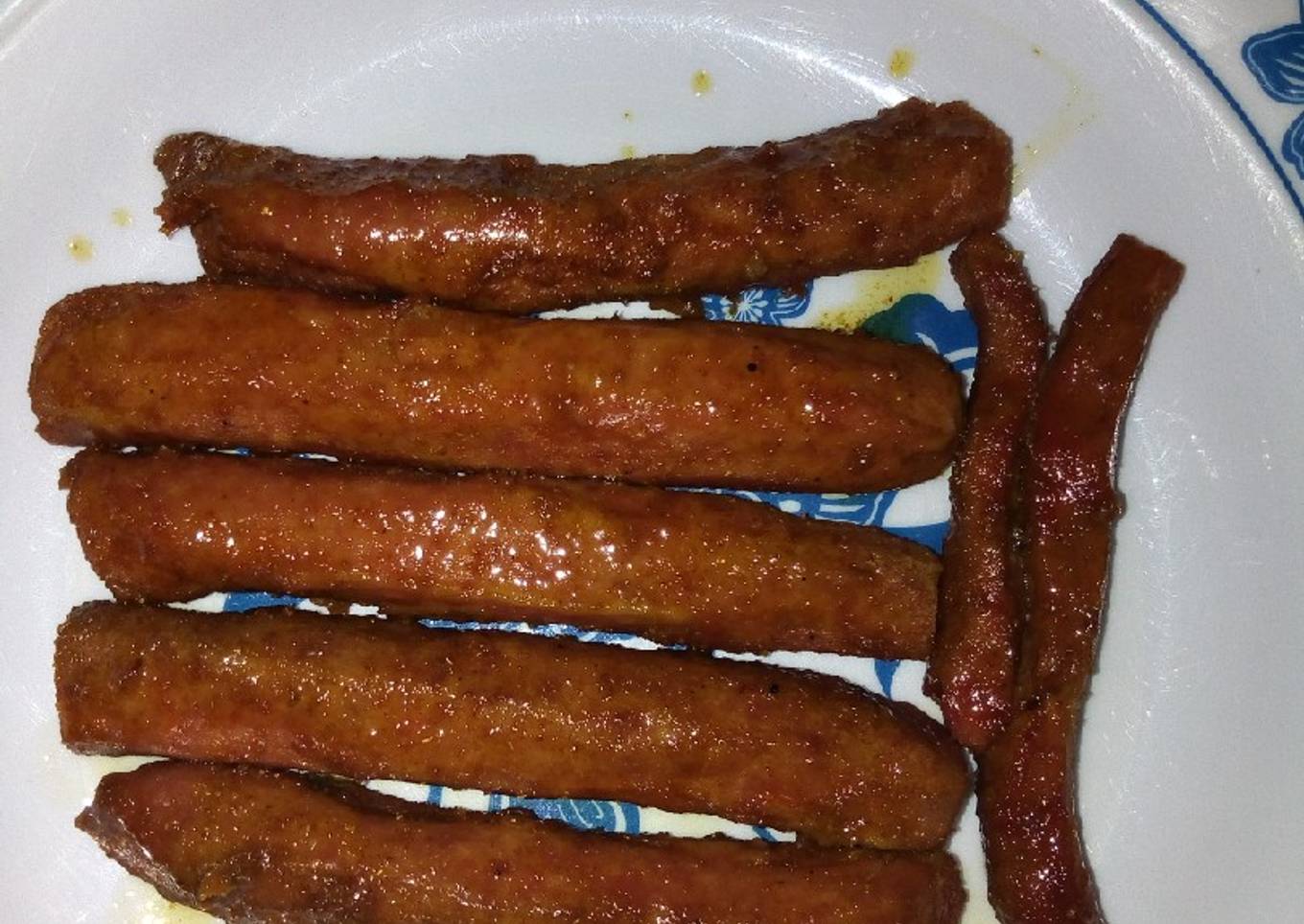 Grilled sausages