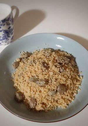 Une photo de Couscous complet aux fèves fraiches 🍴