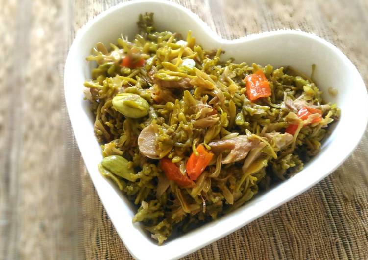 Tumis bunga pepaya