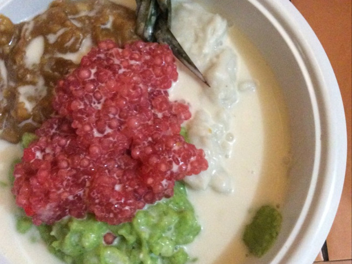 Cara Buat Bubur sumsum warna warni &amp;amp; sagu mutiara Sederhana Dan Enak