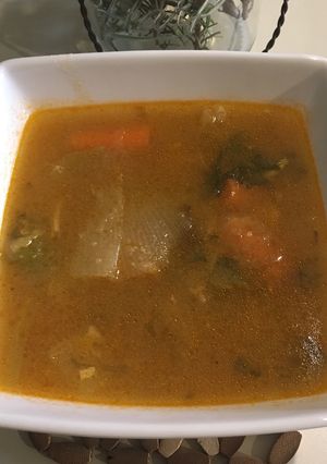Una foto de Sopa de Calabaza Asada