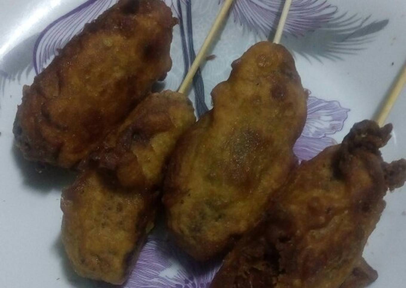 Eggless corndogs