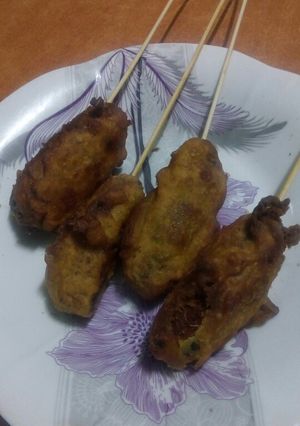A picture of Eggless corndogs.