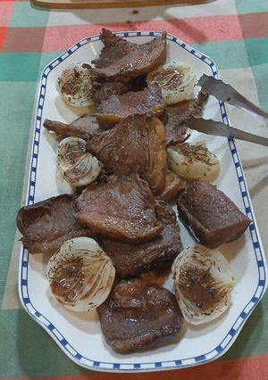 Una foto de Picaña (picanha) en su jugo a baja temperatura