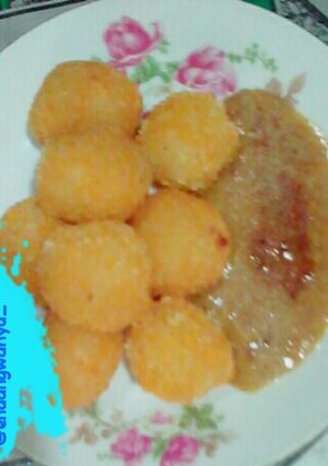 Foto resep Cilok Crispy Sambal Kacang (Praktis & Ekonomis)