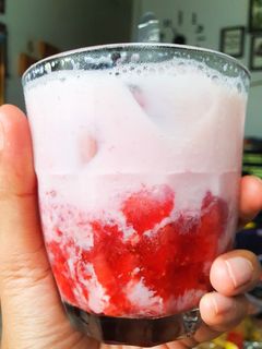Foto resep Strawberry Korean Milk