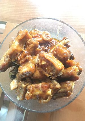 Hình của món Sườn xốt chua ngọt.