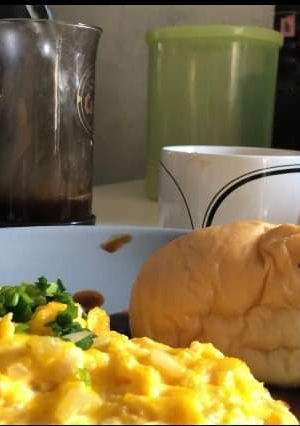 รูปของ ไข่กวนยามอรุณรุ่ง (scrambled eggs)
