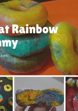 Foto resep Donat Rainbow Sate Donat Enak Lembut