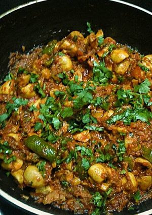 A picture of Kadhai mushroom masala.