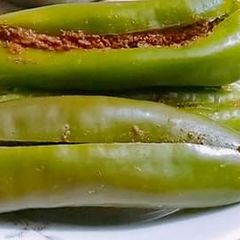 A picture of Masala bhari Mirch,.
