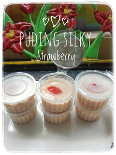Foto resep Puding Silky Strawberry