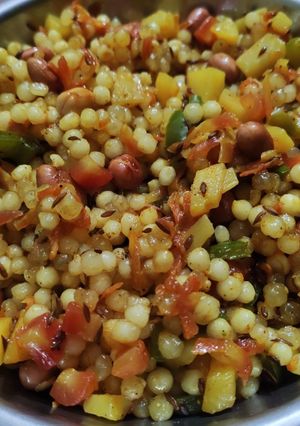 A picture of Sabudana khichdi.