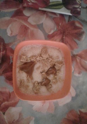 Una foto de Licuado de banana y yogurt