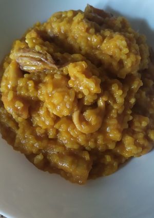 Una foto de Arroz caldoso de pescado en Mambo