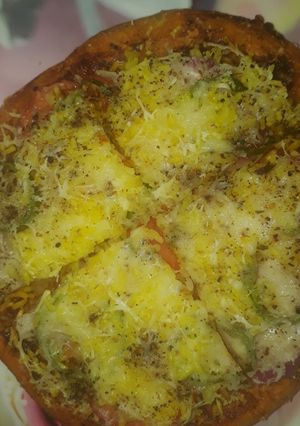 A picture of Healthy Wheat rice pizza.