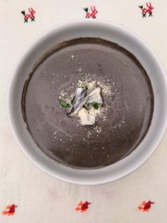 Una foto de Crema de Huitlacoche 🌽🍄