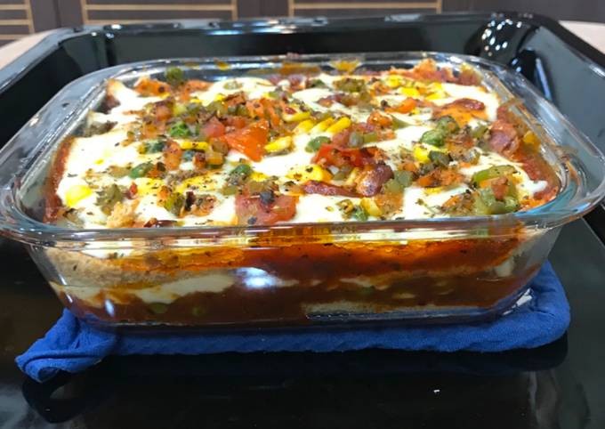 Bread Veggie Lasagna