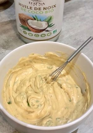 Une photo de Mayonnaise à l’huile de coco