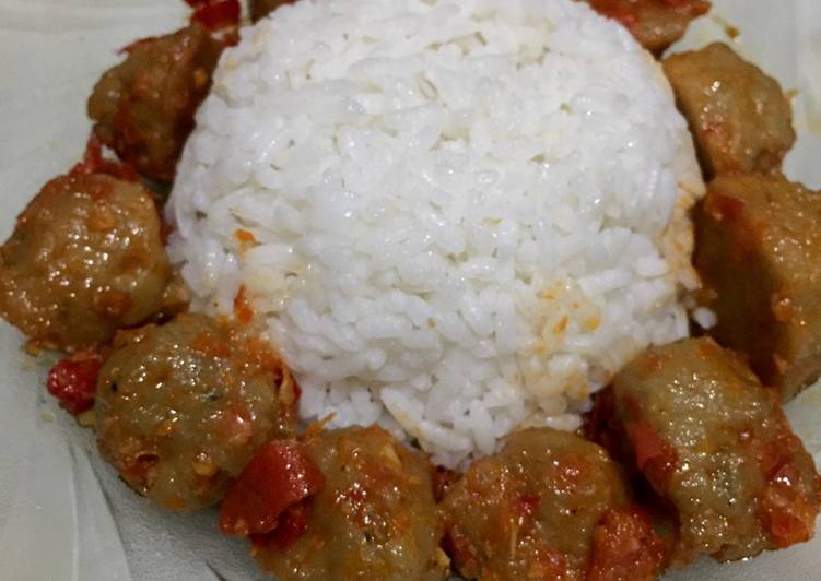 Resep Bakso goreng pedas “3-8-20”, Lezat