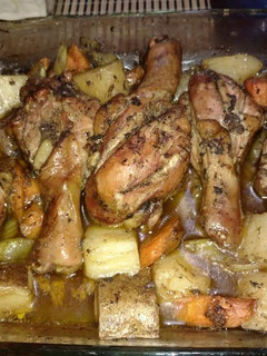 Una foto de Pollo al horno