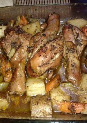 Una foto de Pollo al horno