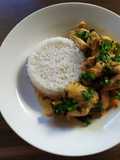 Frango cozido ao curry da Wayna