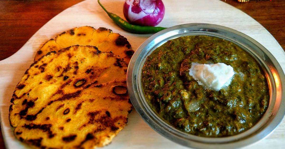 Punjabi Pind (Village) Style ~ Sarson ka saag aur Makki ki Roti Recipe by Bhawana Rastogi Khan - Cookpad