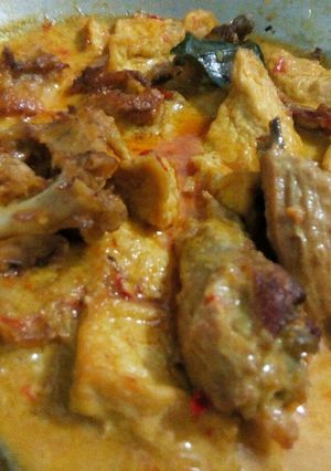 Foto resep Ayam Tahu Masak Santan
