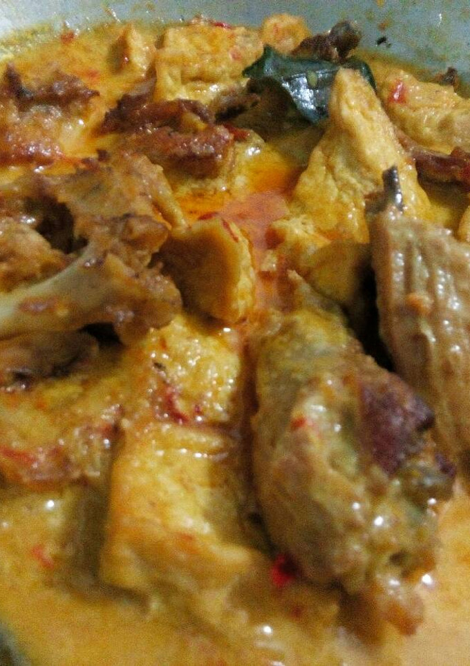 Foto resep Ayam Tahu Masak Santan