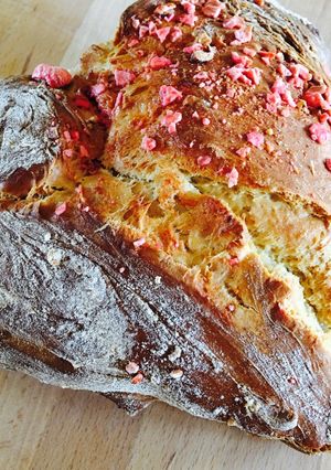 Une photo de Brioche aux pralines roses