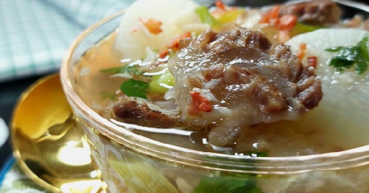Resep sup sengkel lobak rumahan enak dan mudah - Cookpad