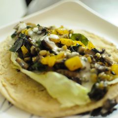 A picture of Loaded Mushroom Wrap.