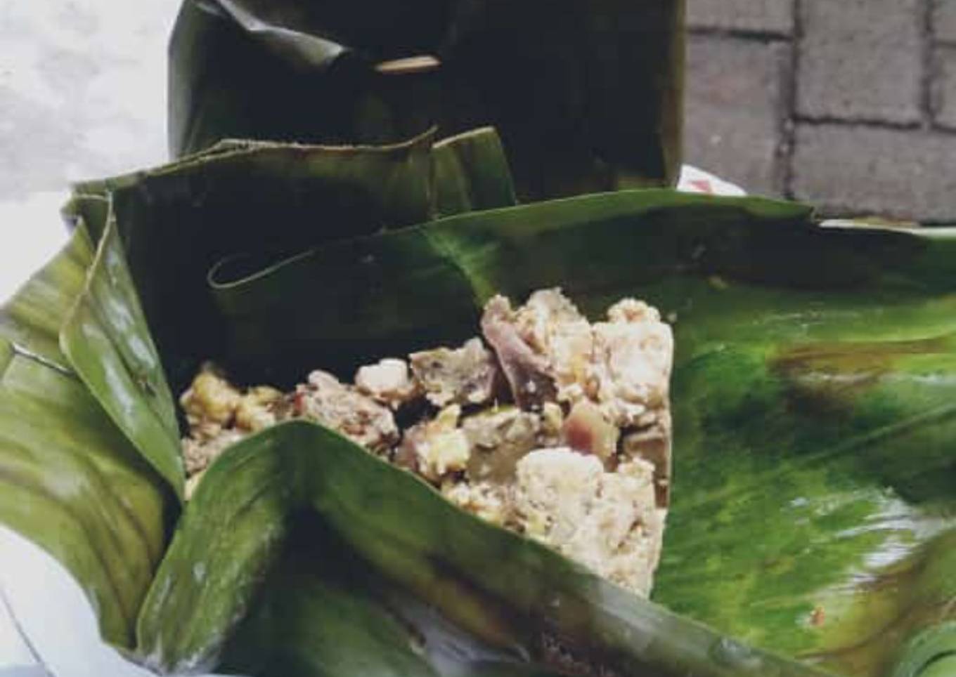 Botok ati ampela dan telur