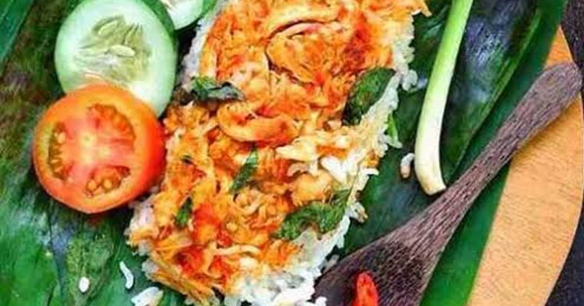 Resep Nasi Bakar Ayam Suir Kemangi Oleh Ummu Haidar Cookpad