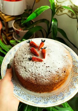 عکسی از دستور کیک هویج (گردو، دارچین)🥕🥧