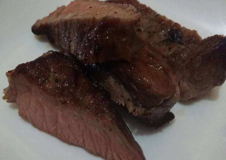 Steps to Prepare Homemade Pan seared beef steak