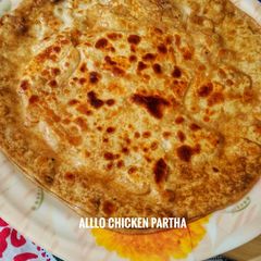 A picture of Aloo chicken paratha.
