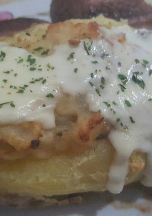 Una foto de Papa rellena