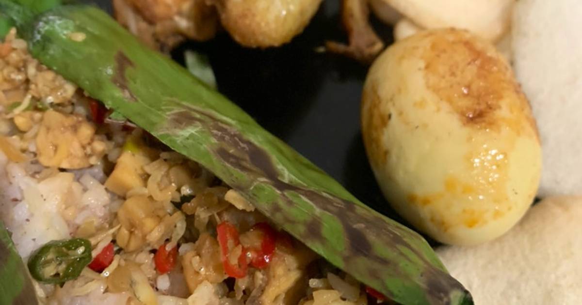 Resep Nasi Bakar Tempe Teri (Nasi Merah) oleh normarinda - Cookpad