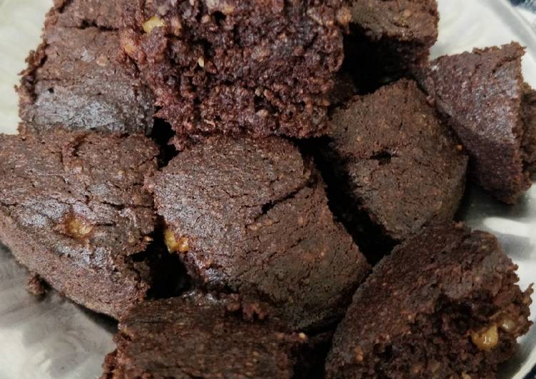 Steps to Prepare Homemade Oats Walnut Brownie