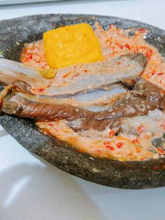 Foto resep Penyetan terong bakar bumbu santan pedas 😈😈