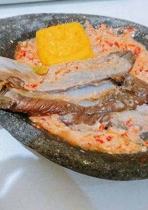 Foto resep Penyetan terong bakar bumbu santan pedas 😈😈
