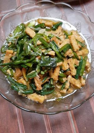 Foto resep Tumis tempe daun genjer