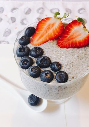 Hình của món Chia Seed Pudding.