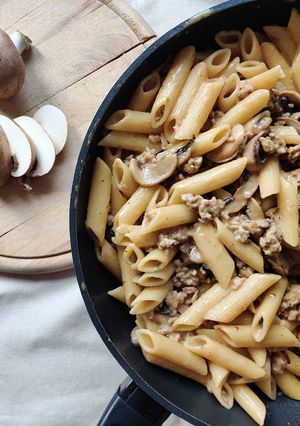 Pasta in Pilzbolognese Rezepthauptbild