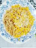 Macarrão com strogonoff de calabresa