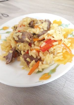 Фото Плов с сердцами.