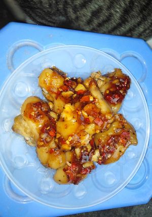 Hình của món Chân giò sốt chua ngọt.