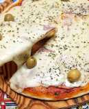 Pizza casera con harina 000 y semolín